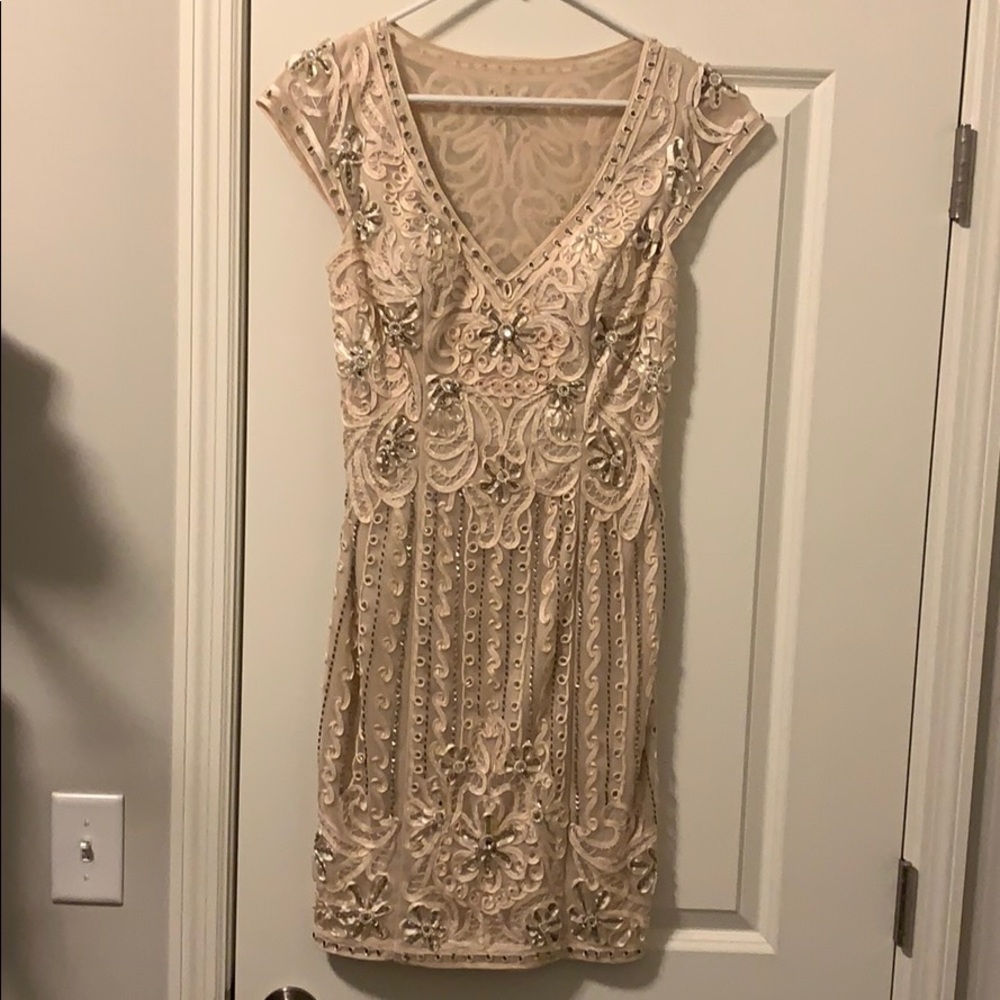 Beaded Art Deco Sue Wong Dress